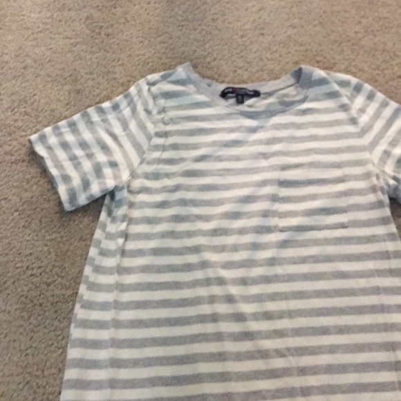 Striped T-shirt Dress with Pocket - Picture 3 of 6